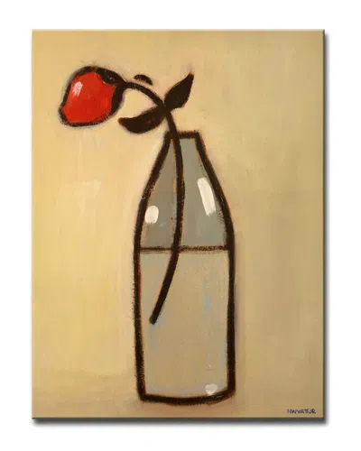 Ready2hangart Minimalist Rose I Wrapped Canvas Wall Art By Norman Wyatt