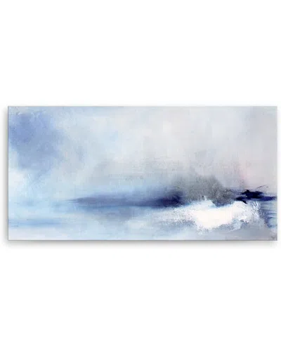Ready2hangart Modern Cool Water Wrapped Canvas Art In Blue