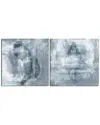 Ready2hangart Modern Shells 2pc Wrapped Canvas Wall Art By Tristan Scott