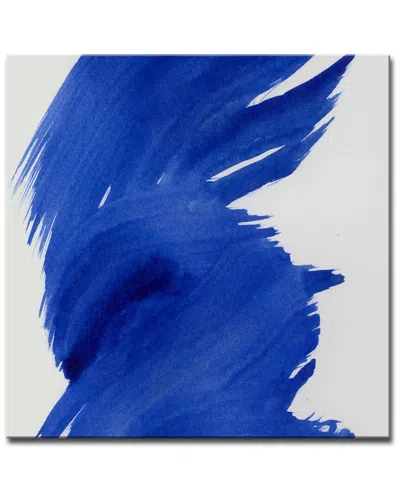 Ready2hangart Modern Times Wrapped Canvas Wall Art By Karen Moehr In Blue