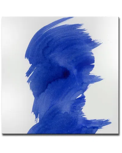 Ready2hangart Modern Timesii Wrapped Canvas Wall Art In Blue