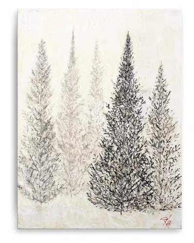 Ready2hangart Monoscape Ii Wrapped Canvas Wall Art By Karen Bier In White