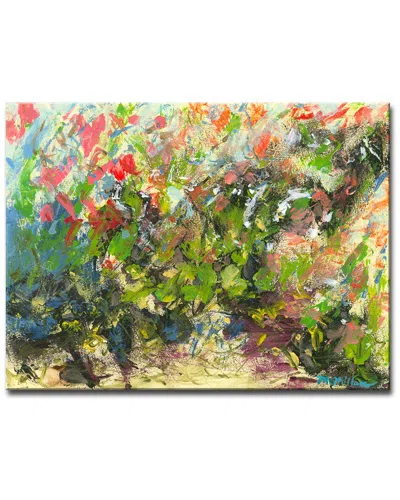 Ready2hangart My Garden Wrapped Canvas Wall Art By Leslie Owens In Multi