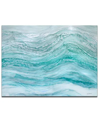 Ready2hangart Neptunes Fury Wrapped Canvas Wall Art By Norman Wyatt In Blue