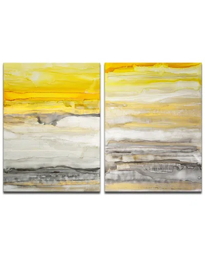Ready2hangart New Sunset I/ii 2pc Wrapped Canvas Wall Art By Norman Wyatt