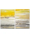 Ready2hangart New Sunset I/ii 2pc Wrapped Canvas Wall Art By Norman Wyatt