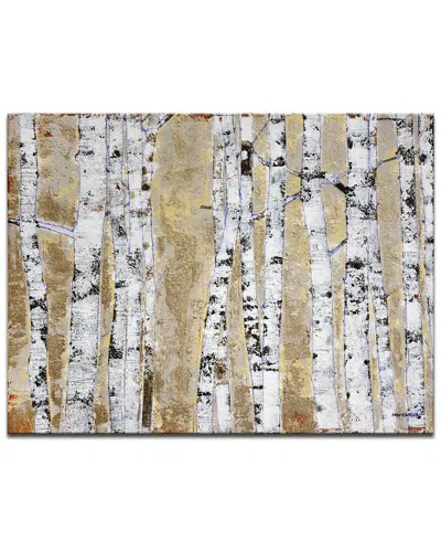 Ready2hangart October Birch Grove Wrapped Canvas Wall Art By Norman Wyatt