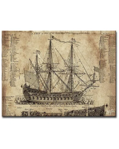 Ready2hangart Old Dark Moon Wrapped Canvas Wall Art By Joelle Joy In Brown