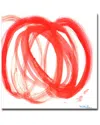 Ready2hangart Orange Swirl I Wrapped Canvas Wall Art By Leslie Owens