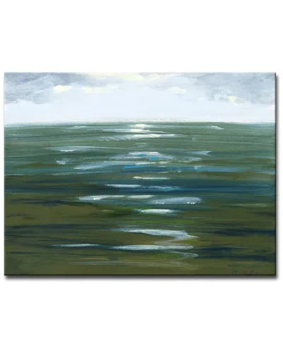 Ready2hangart Overcast Wrapped Canvas Wall Art By Leslie Owens In Green