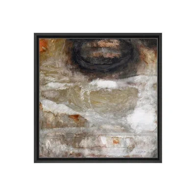 Ready2hangart Oxide Ii By Norman Wyatt Jr. - Floater Frame Painting In Brown;white;beige