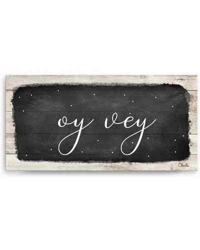 Ready2hangart Oy Vey I Canvas Wall Art By Olivia Rose In Black