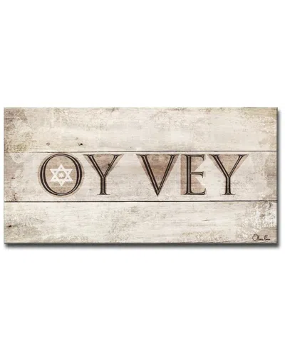 Ready2hangart Oy Vey Wrapped Canvas Wall Art By Olivia Rose