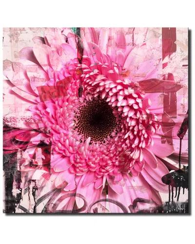 Ready2hangart Painted Petals Cii Wrapped Canvas Wall Art By Tristan Scott In Pink