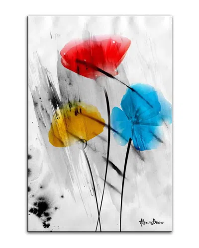 Ready2hangart Painted Petals Iii-b Wrapped Canvas Wall Art By Tristan Scott In Multi