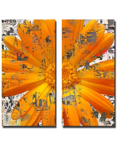 Ready2hangart Painted Petals Lxxviii Wrapped Canvas Wall Art By Tristan Scott