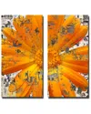 Ready2hangart Painted Petals Lxxviii Wrapped Canvas Wall Art By Tristan Scott
