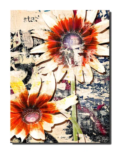 Ready2hangart Painted Petals Lxxx Wrapped Canvas Wall Art By Tristan Scott