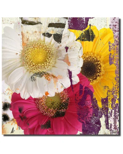 Ready2hangart Painted Petals Lxxxvi Wrapped Canvas Wall Art In Multi