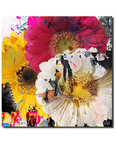 Ready2hangart Painted Petals Lxxxvii Wrapped Canvas Wall Art By Tristan Scott In Multi