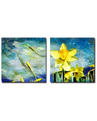 Ready2hangart Painted Petals Vii 5pc Wrapped Canvas Wall Art By Tristan Scott In Multi