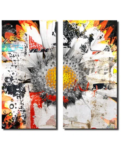 Ready2hangart Painted Petals Xci Wrapped Canvas Wall Art By Tristan Scott In Multi