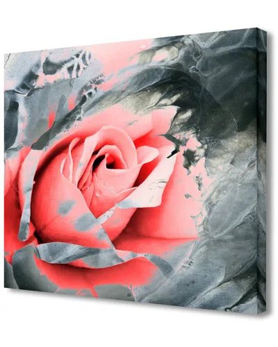 Ready2hangart Painted Petals Xlviib Wrapped Canvas Wall Art In Multi