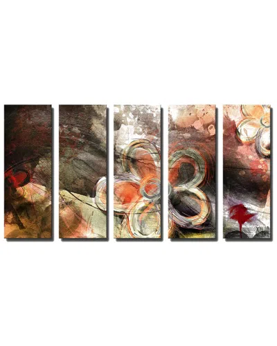 Ready2hangart Painted Petals Xv Wrapped Canvas Wall Art By Tristan Scott