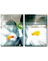 Ready2hangart Painted Petals Xx Wrapped Canvas Wall Art By Tristan Scott