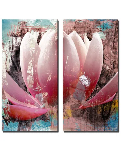 Ready2hangart Painted Petals Xxiii Wrapped Canvas Wall Art By Tristan Scott In Multi