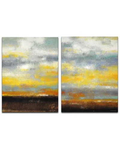 Ready2hangart Painted Sunset I/ii Wrapped Canvas Wall Art By Norman Wyatt