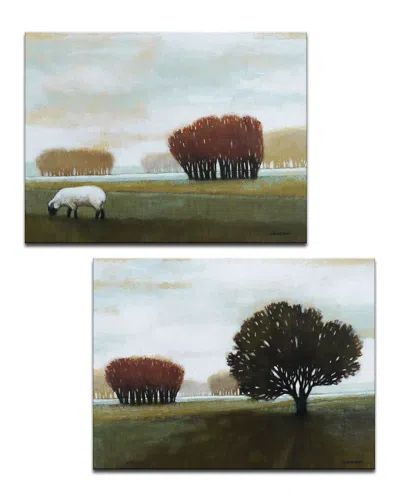 Ready2hangart Peace Wrapped Canvas Wall Art Set