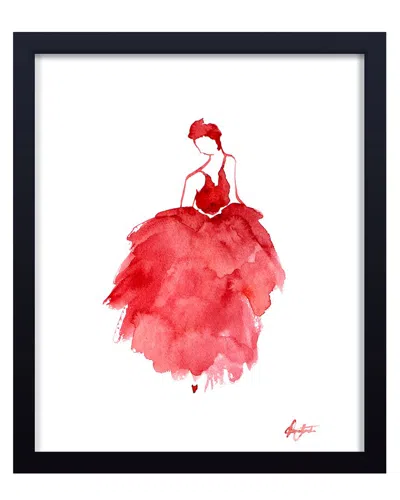 Ready2hangart Prima Ballerina Framed Print Wall Art In Red