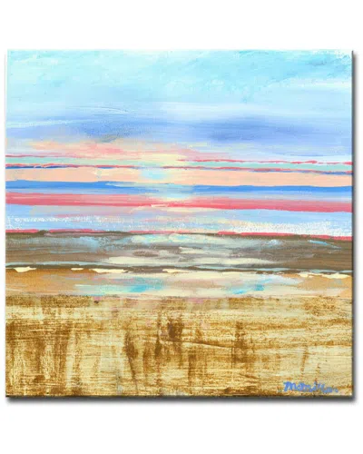 Ready2hangart Red Horizon Wrapped Canvas Wall Art