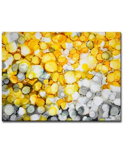 Ready2hangart River Gold Wrapped Canvas Wall Art