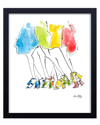 Ready2hangart Runway Rainbow Framed Print Wall Art In Multi