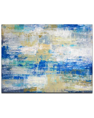 Ready2hangart Sandals And Shores Wrapped Canvas Wall Art By Norman Wyatt In Blue