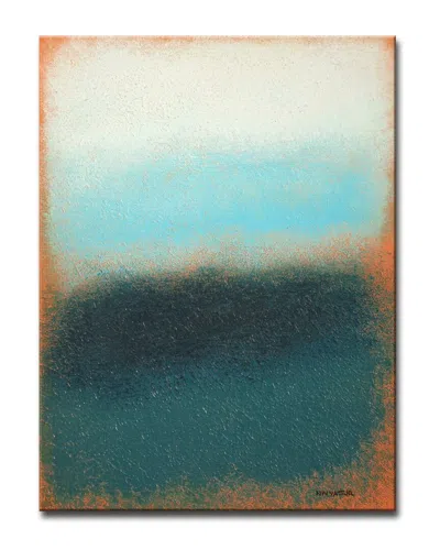 Ready2hangart Scent Of Rain Wrapped Canvas Wall Art By Norman Wyatt In Blue