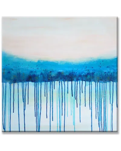 Ready2hangart Sea Legs Face Wrapped Canvas Abstract Wall Art By Karen Moehr In Blue