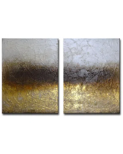 Ready2hangart Shadow Field 2pc Wrapped Canvas Wall Art By Norman Wyatt
