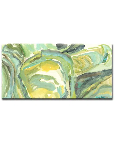 Ready2hangart Shells Wrapped Canvas Wall Art By Leslie Owens In Green