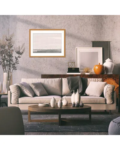 READY2HANGART SILVER SEAS: ABSTRACT OCEANSCAPE BY GYPSEAVILLAGE WALL ART