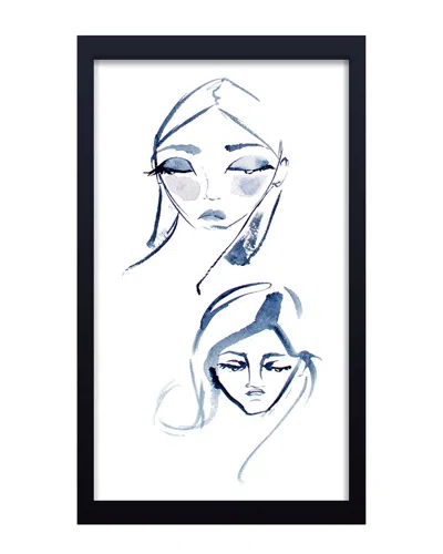 Ready2hangart Sisters No 4 Framed Print Wall Art In Blue