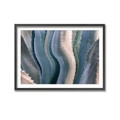 Ready2hangart Sonoma Summertime Roadside Abstract By Robin Wechsler - Picture Frame Print On Wood In Blue;beige