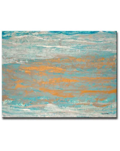 Ready2hangart Sparkling Seas I Wrapped Canvas Wall Art By Norman Wyatt In Gray