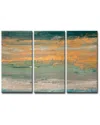 Ready2hangart Sparkling Seas Ii 3 Piece Wrapped Canvas Wall Art Set