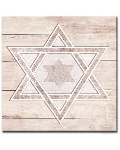 Ready2hangart Star Of David Iii Wrapped Canvas Wall Art By Olivia Rose In Multi