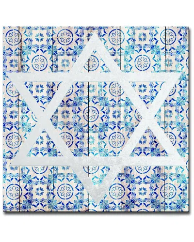 Ready2hangart Star Of David Iv Wrapped Canvas Wall Art By Olivia Rose