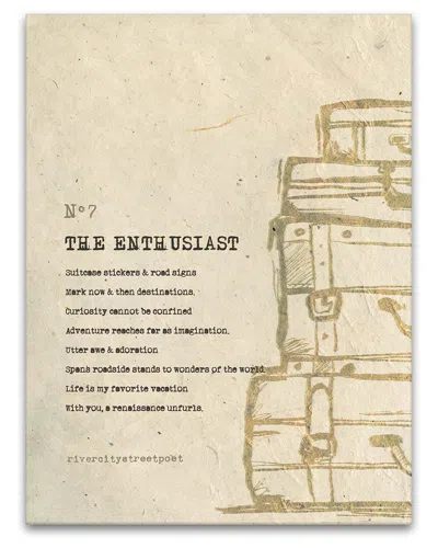 Ready2hangart The Enthusiast Wrapped Canvas Wall Art By River City Street Poet