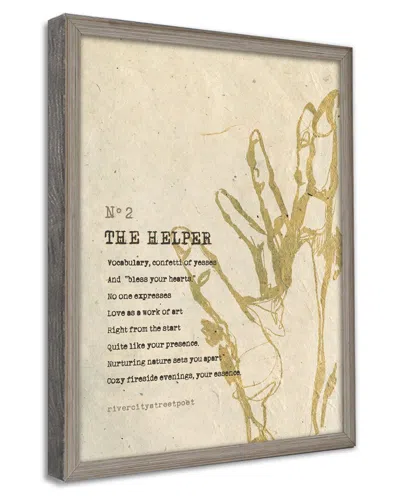 Ready2hangart The Helper Wrapped Canvas Wall Art By River City Street Poet In Multi